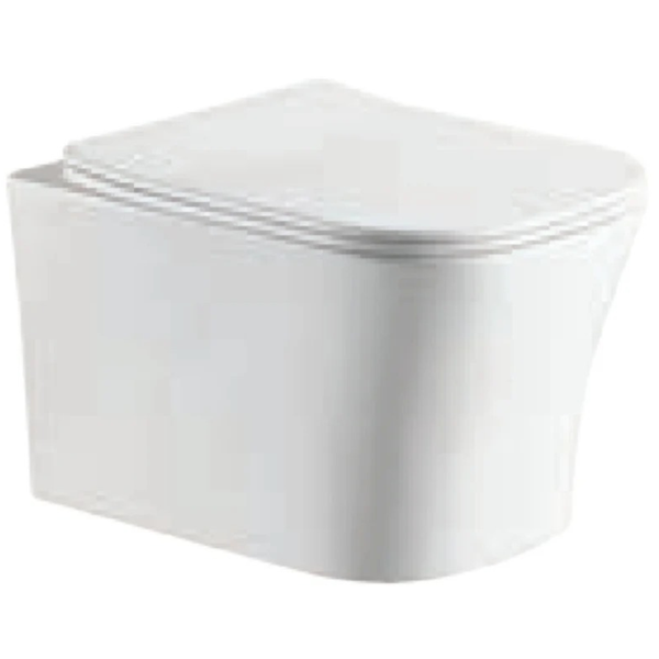 Lave‛ Cadence Wall Hung Pan Rimless Toilet