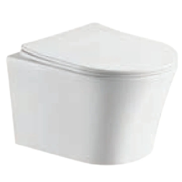 Lave‛ Danielle Wall hung Pan Rimless Toilet
