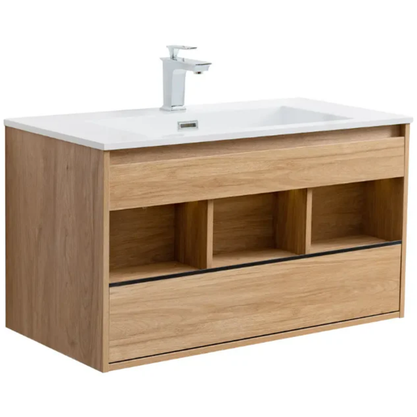 Lave Sophie Oak Cabinet Only with Single Draw