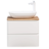 Lazio 600 White Single Draw Vanity Set
