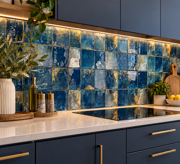 Granadella Marino cuadrado Glossy Porcelain (0.595sqm/Box)