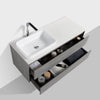 Madrid 1200 Concrete Double Drawer Vanity Set