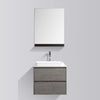 Madrid 600 Concrete Double Drawer Vanity Set