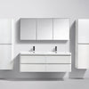 Milan 1500 White Vanity Set