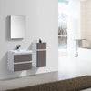 Milan 600 Gloss GreyDouble Draw Vanity Set