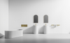 Arc Medium Mirror Gold 1000x400x30mm