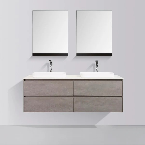 Madrid 1500 Concrete Four Drawer Vanity Set