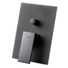 Malta Black Concealed Div/Mixer Square
