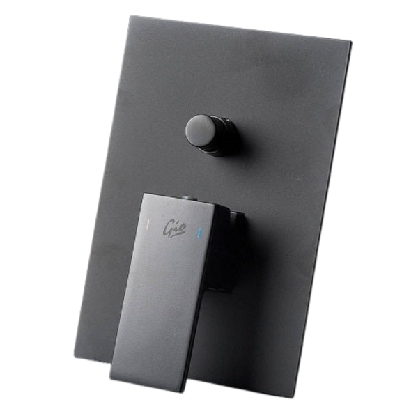 Malta Black Concealed Div/Mixer Square