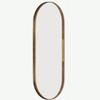 Matte Brass LED Backlit Pill Mirror