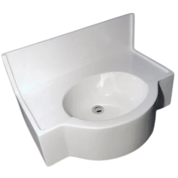 Medical Wall Mounted Basin White