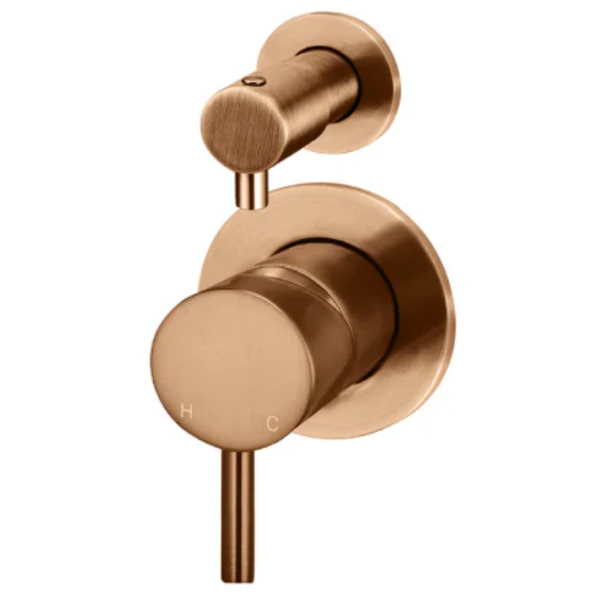 Meir Round Diverter Mixer Finish Set - Lustre Bronze