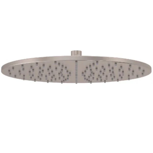 Meir Round Shower Rose 300mm - Champagne