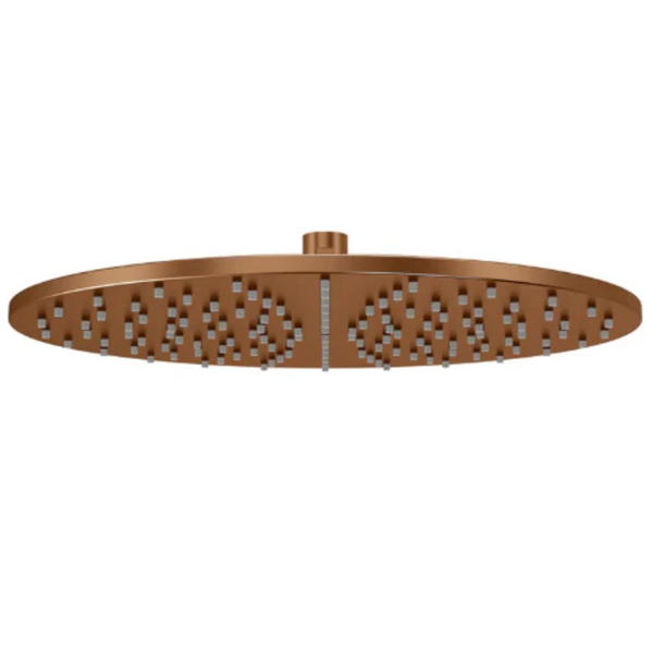 Meir Round Shower Rose 300mm - Lustre Bronze