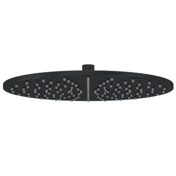 Meir Round Shower Rose 300mm - Matte Black