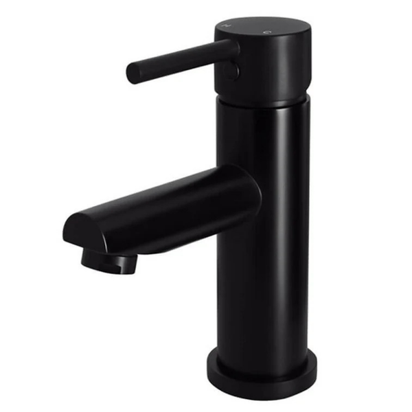 Meir Short Basin Mixer - Straight Spout (Matt Black) Regular price