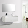 Milan 1200 Single White Vanity Set