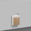 Milan 450 White Oak Vanity Set