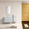 Milan 900 Vanity Set Double White