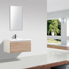 Milan 900 White Oak Single Draw Vanity Set