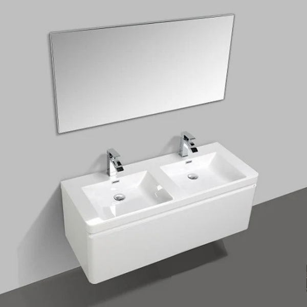 Milan 1200 Black Single Draw Vanity Set