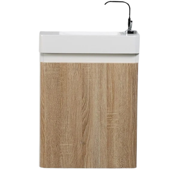 Milan 450 White Oak Vanity Set