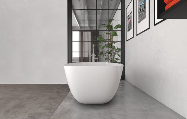 Morgane Freestanding Bath Polished White 1625x730x470 (No Overflow)