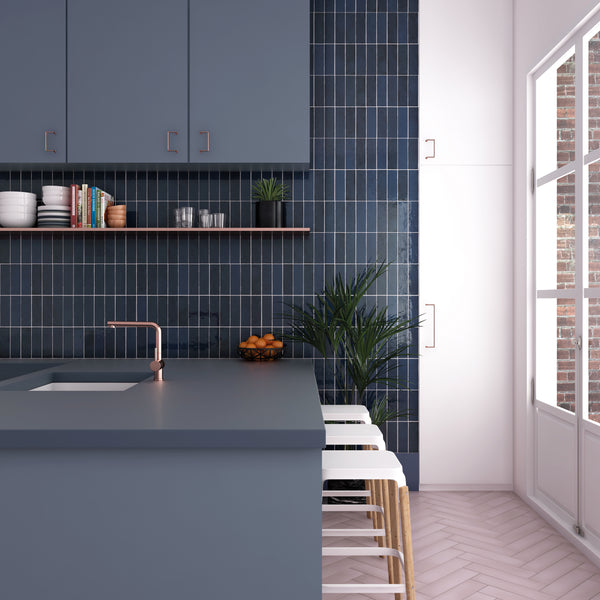 La Riviera Metro Blue Reef 65x200x9mm Ceramic Gloss (0.50sqm/box)
