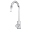 Round Pinless Kitchen Mixer Chrome