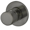 Round Pinless Wall Mixer Brushed Gun Metal