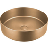 Round Surface Mounted Basin Brushed Gold