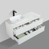 Santorini 1200 White Double Draw Vanity Set