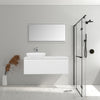 Santorini 1200 White Single Drawer Vanity Set