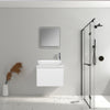 Santorini 600 White Single Drawer Vanity Set