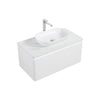 Santorini 900 White Single Draw Vanity Set
