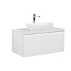 Santorini 900 White Single Draw Vanity Set