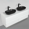Santorini 1500 Black Basin Four Draw Vanity Set