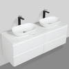Santorini 1500 White Four Drawer Vanity Set