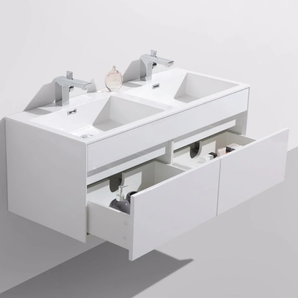 Simplicity 1200 Vanity Set White 