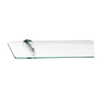 Slimline Glass Shelf Brushed Stainless Steel