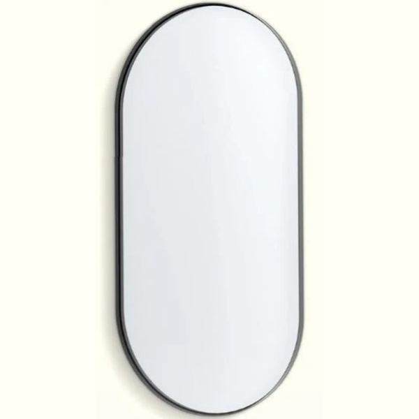 Smooth Black Pill Mirror