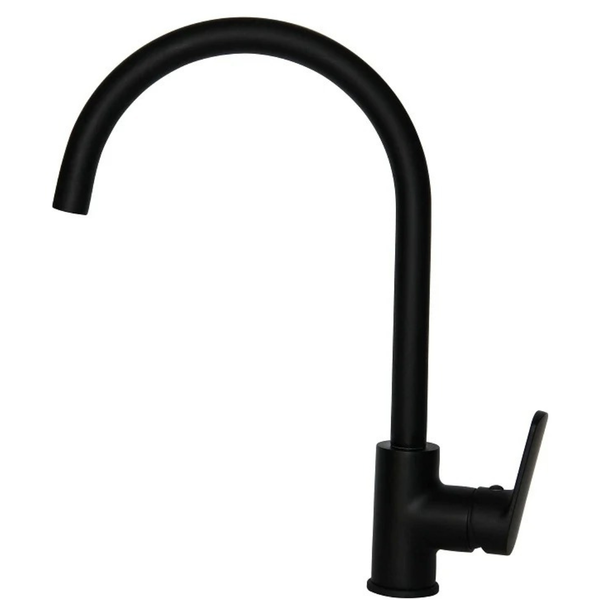 Spring Black OneHoleSinkMixerJSpout