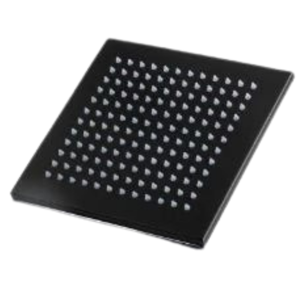 Square Shower Head Stainless Steel Matt Black