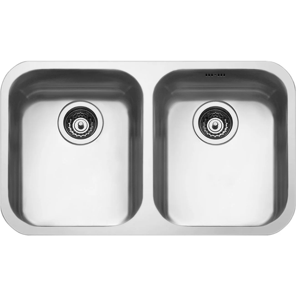 Stainless Steel Double Bowl Undermount Brushed Stainless Steel