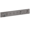 Thermostatic Module Select 600/90 for Concealed Installation For 4 Functions Brushed Black Chrome