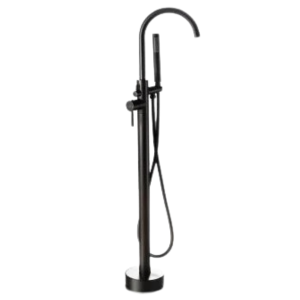 Torino Round Freestanding Mixer - Black