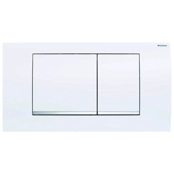 Twinline30 Control Plate for 2 Quantity rinsing, White
