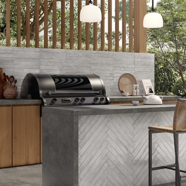 Life Light Grey 48mmx450x9.5mm Glossy Porcelain (0.69sqm/Box)