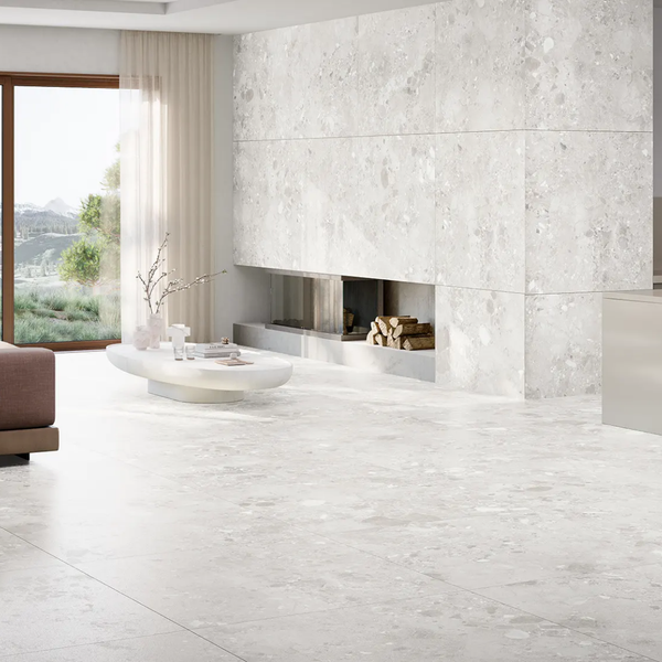 Ura Silk White PoliMatt R9 Glazed Porcelain