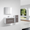 Venice 900 Gloss Grey Double Draw Vanity Set